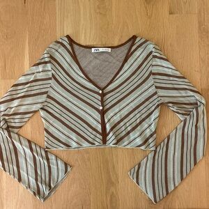 Zara striped long sleeve
